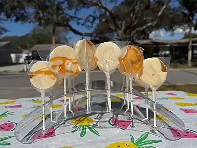 Orange Cream Flavored Lollipop Orange Cream Flavored Lollipop